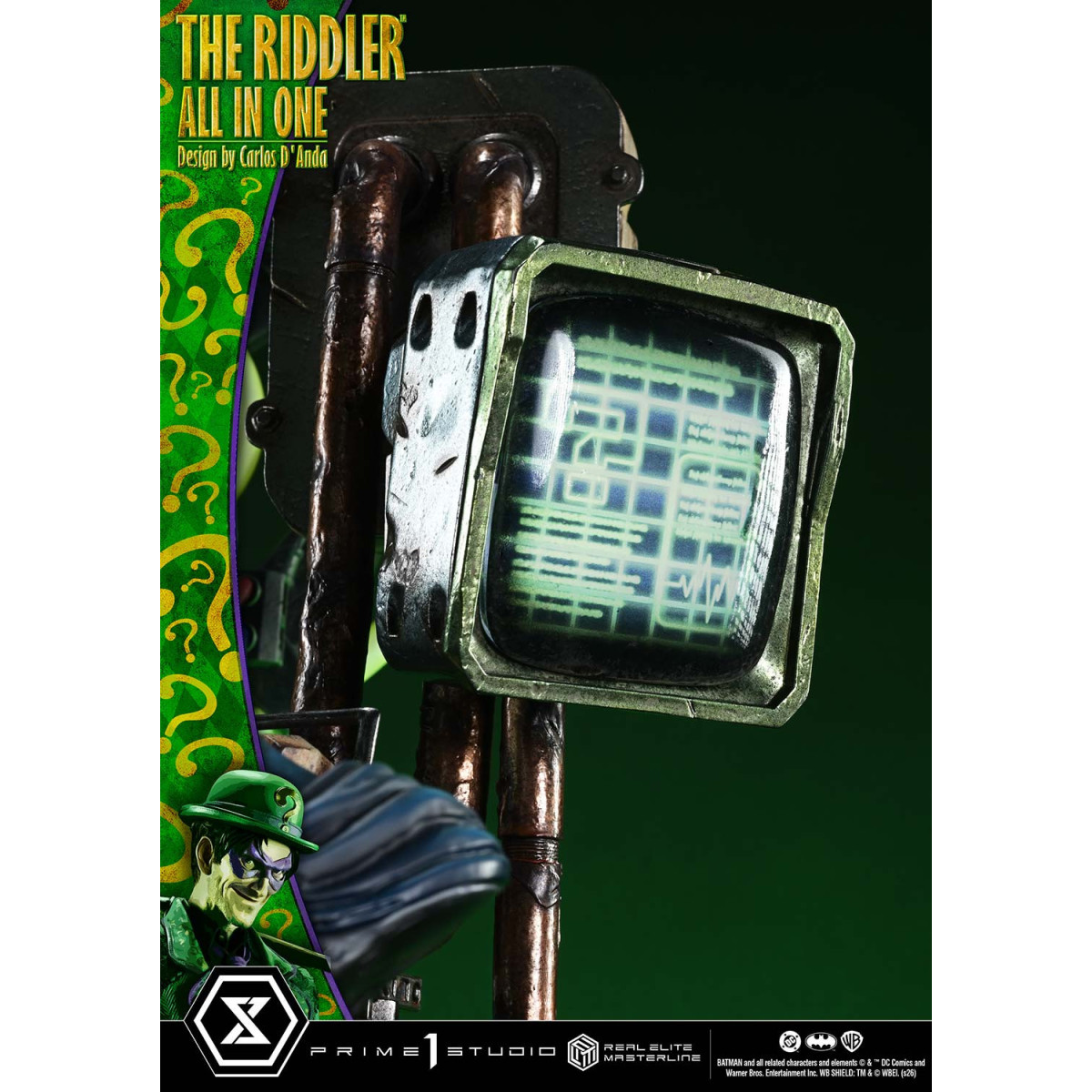 Prime 1 Studio - The Riddler All In One (Diseño de Carlos D'Anda) Versión DX Bonus - Real Elite Masterline Series 1/3