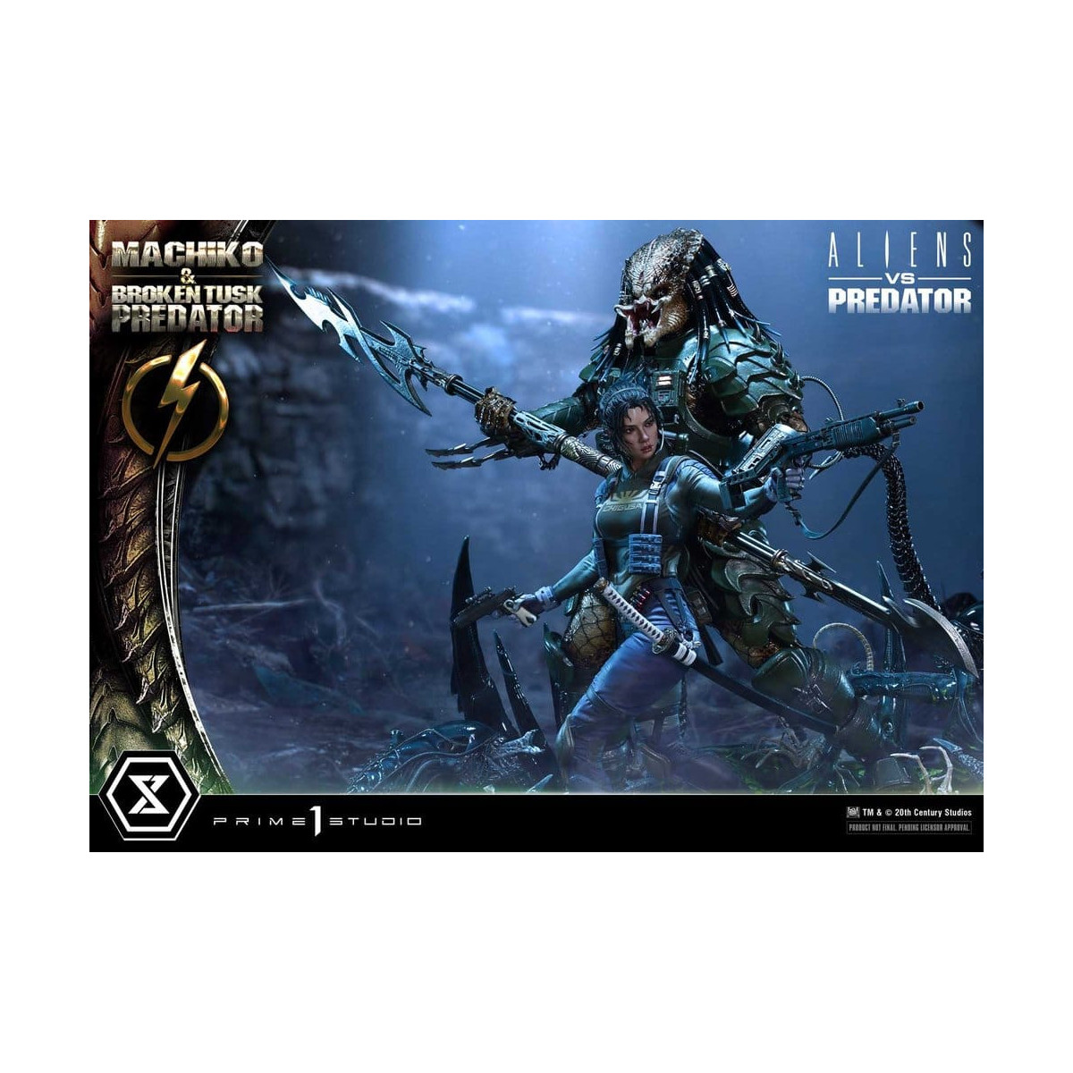 Prime 1 Studio - Aliens vs. Predator (cómic) - Machiko y Broken Tusk, serie Ultimate Premium Masterline, 1/4
