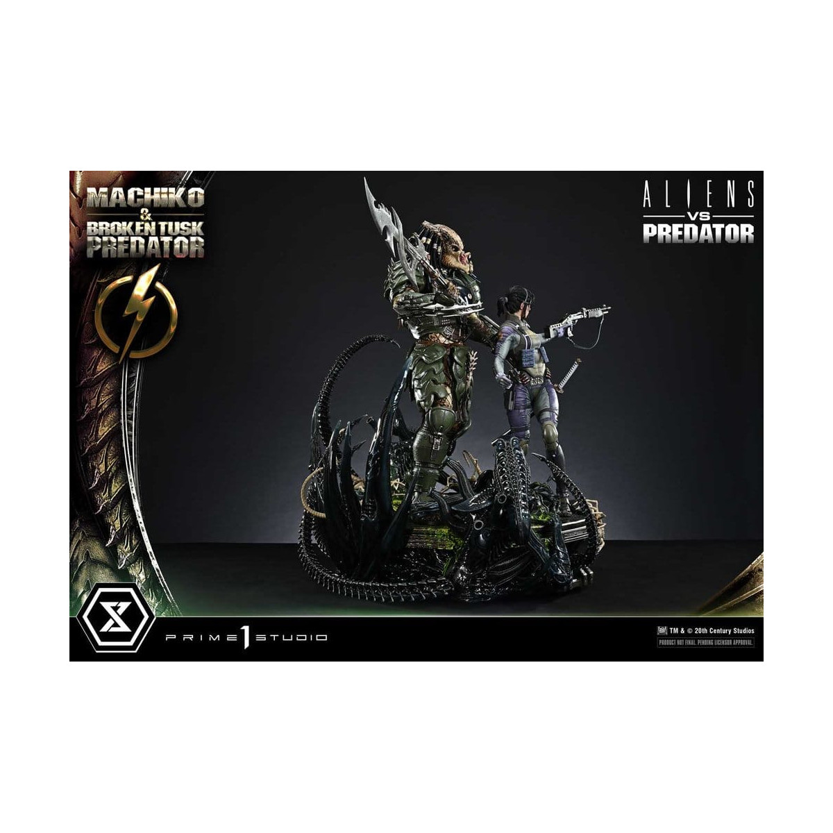Prime 1 Studio - Aliens vs. Predator (cómic) - Machiko y Broken Tusk, serie Ultimate Premium Masterline, 1/4