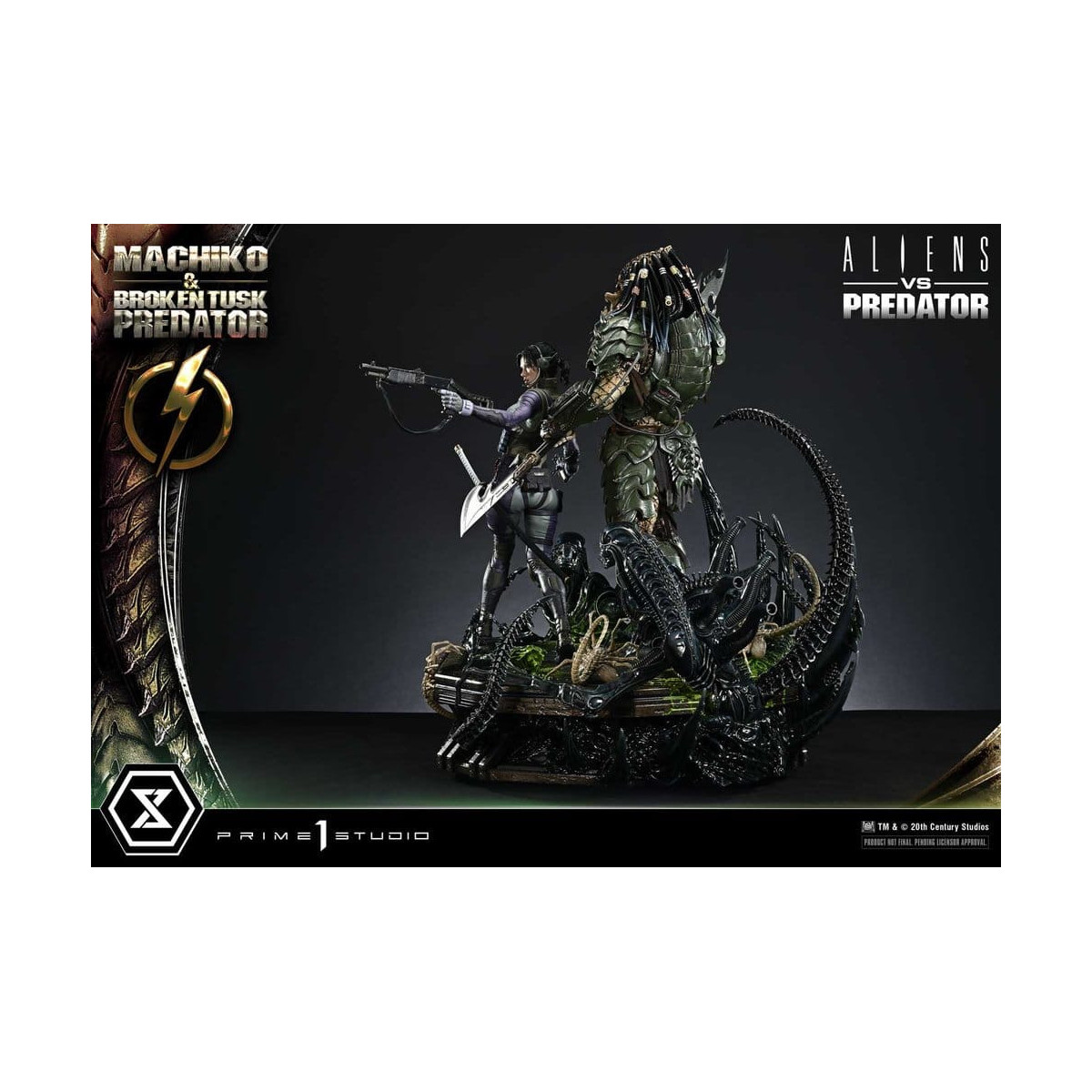 Prime 1 Studio - Aliens vs. Predator (cómic) - Machiko y Broken Tusk, serie Ultimate Premium Masterline, 1/4