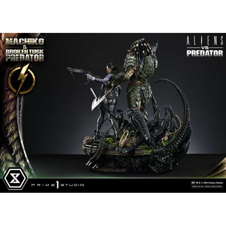 Prime 1 Studio - Aliens vs. Predator (cómic) - Machiko y Broken Tusk, serie Ultimate Premium Masterline, 1/4