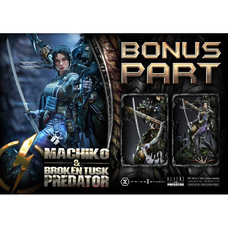 Prime 1 Studio - Aliens vs. Predator (cómic) - Machiko y Broken Tusk, versión DX Bonus, Ultimate Premium Masterline Series 1/4