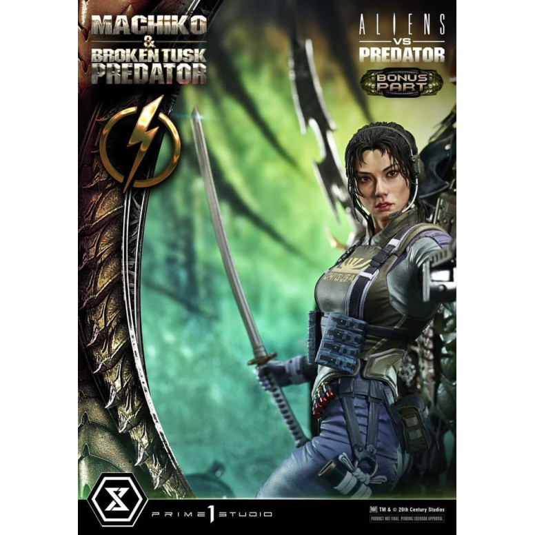 Prime 1 Studio - Aliens vs. Predator (cómic) - Machiko y Broken Tusk, versión DX Bonus, Ultimate Premium Masterline Series 1/4