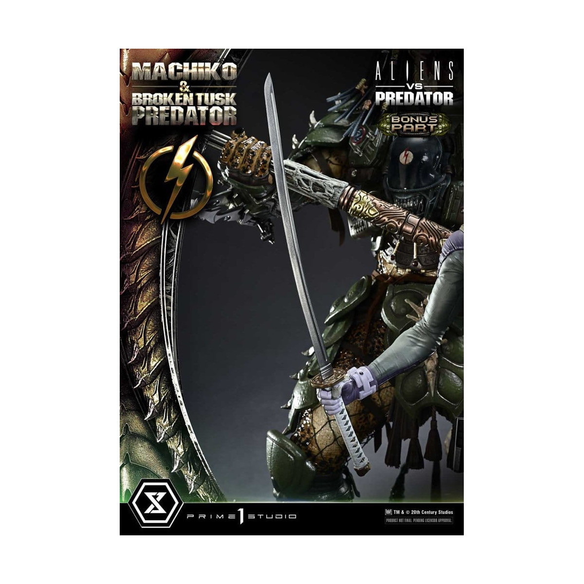 Prime 1 Studio - Aliens vs. Predator (cómic) - Machiko y Broken Tusk, versión DX Bonus, Ultimate Premium Masterline Series 1/4