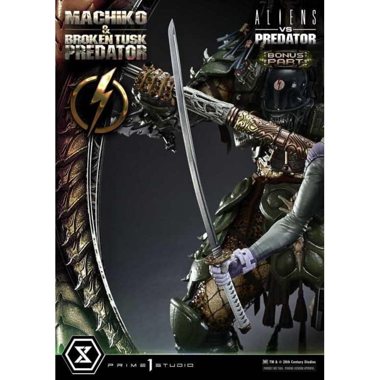 Prime 1 Studio - Aliens vs. Predator (cómic) - Machiko y Broken Tusk, versión DX Bonus, Ultimate Premium Masterline Series 1/4