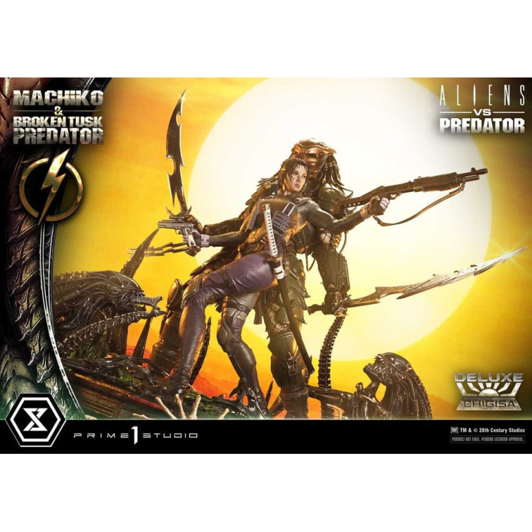 Prime 1 Studio - Aliens vs. Predator (cómic) - Machiko y Broken Tusk, versión DX Bonus, Ultimate Premium Masterline Series 1/4