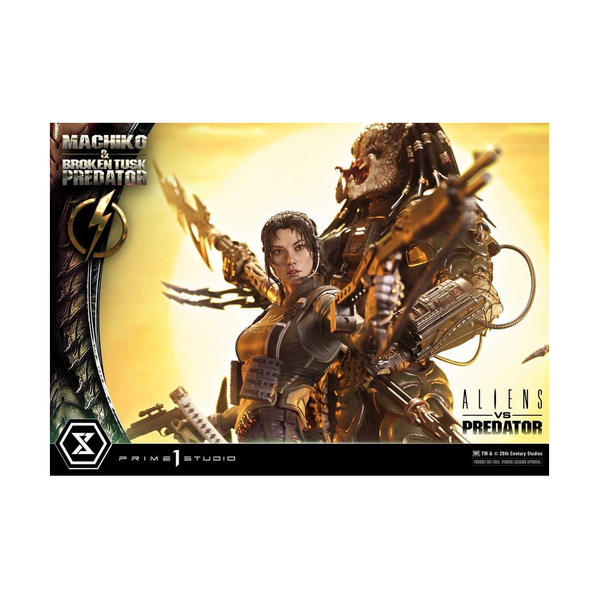 Prime 1 Studio - Aliens vs. Predator (cómic) - Machiko y Broken Tusk, versión DX Bonus, Ultimate Premium Masterline Series 1/4
