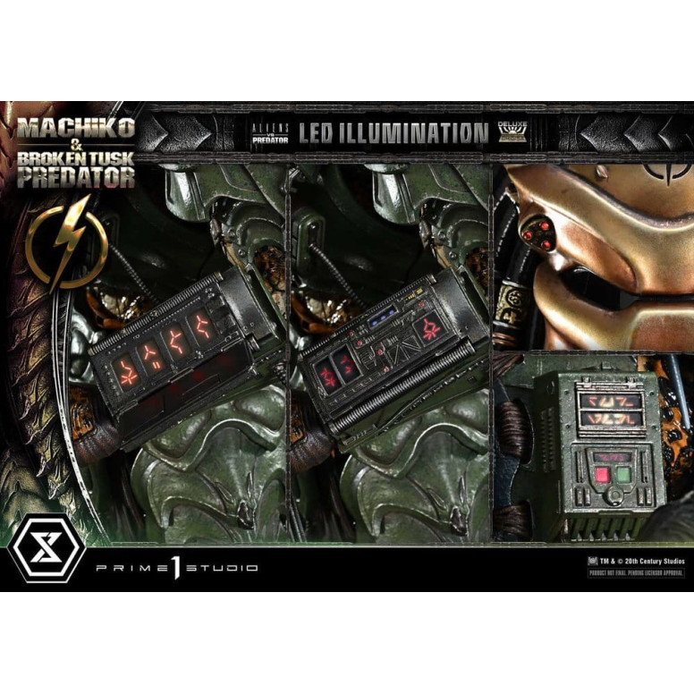 Prime 1 Studio - Aliens vs. Predator (cómic) - Machiko y Broken Tusk, versión DX Bonus, Ultimate Premium Masterline Series 1/4
