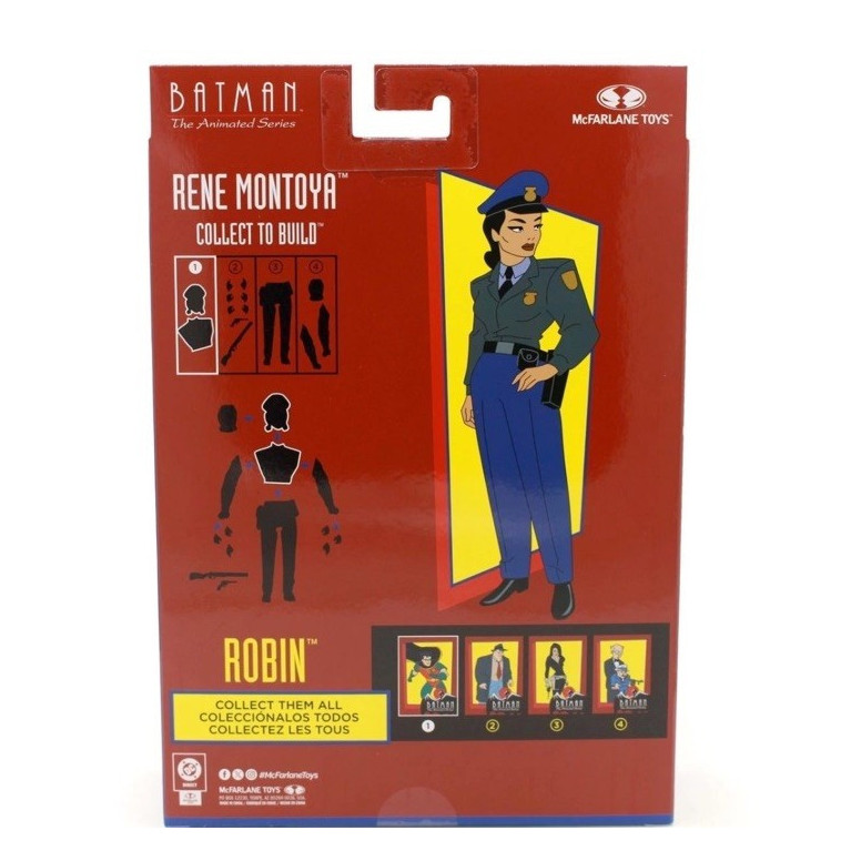 Mc Farlane DC Direct - Robin (Negro y Rojo) BAF René Montoya - Batman: The , 1992 Animated Series