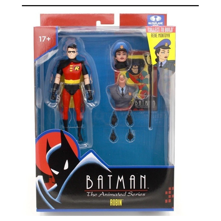 Mc Farlane DC Direct - Robin (Negro y Rojo) BAF René Montoya - Batman: The , 1992 Animated Series