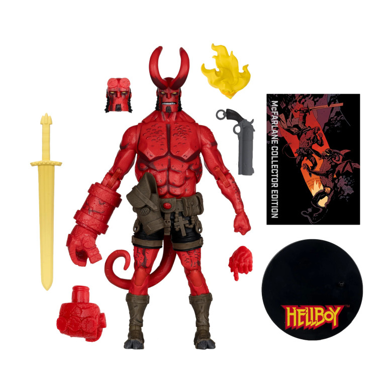 Mc Farlane - Hellboy, edición de coleccionista, variante Chase, 1/12 - Edición Platino