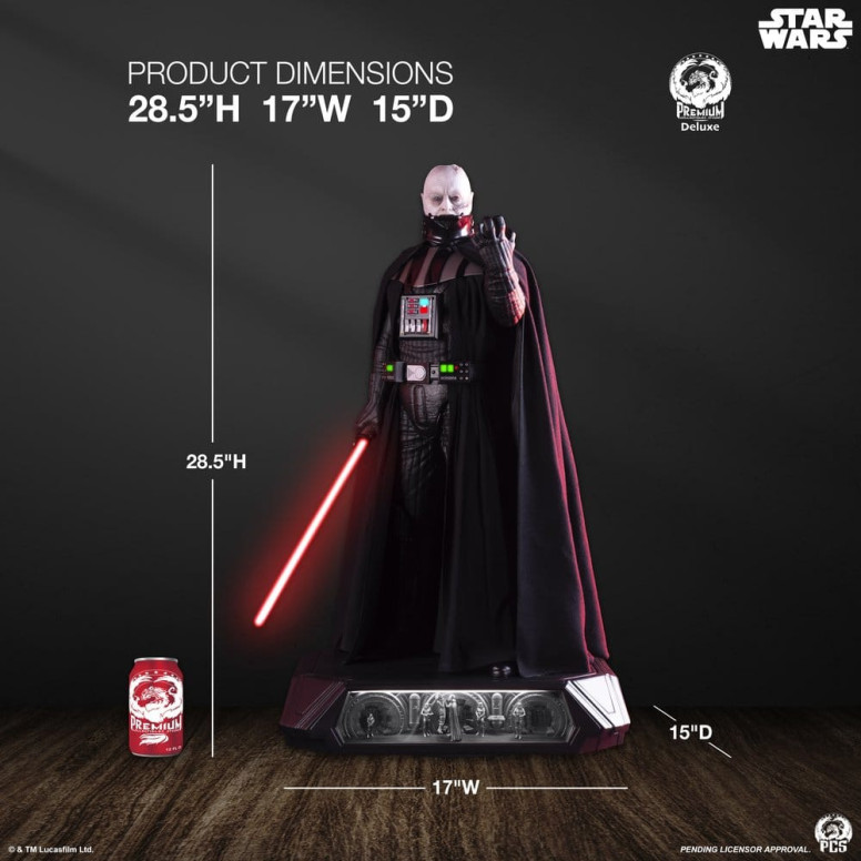 PCS Star Wars - Darth Vader, edición hiperrealista 1/3 - Premium Collectibles Studio