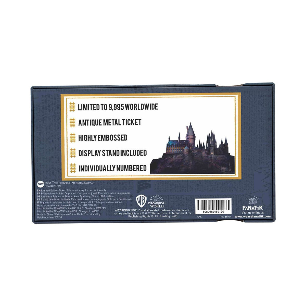 FaNaTtiK - Réplica del billete de tren de Hogwarts de Harry Potter, edición limitada