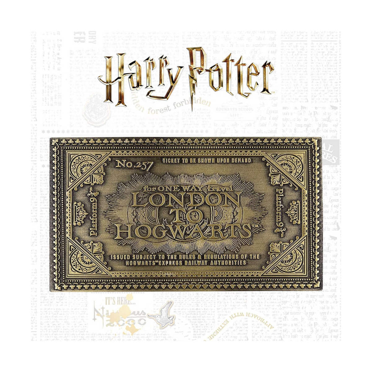 FaNaTtiK - Réplica del billete de tren de Hogwarts de Harry Potter, edición limitada