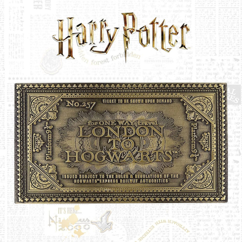 FaNaTtiK - Réplica del billete de tren de Hogwarts de Harry Potter, edición limitada