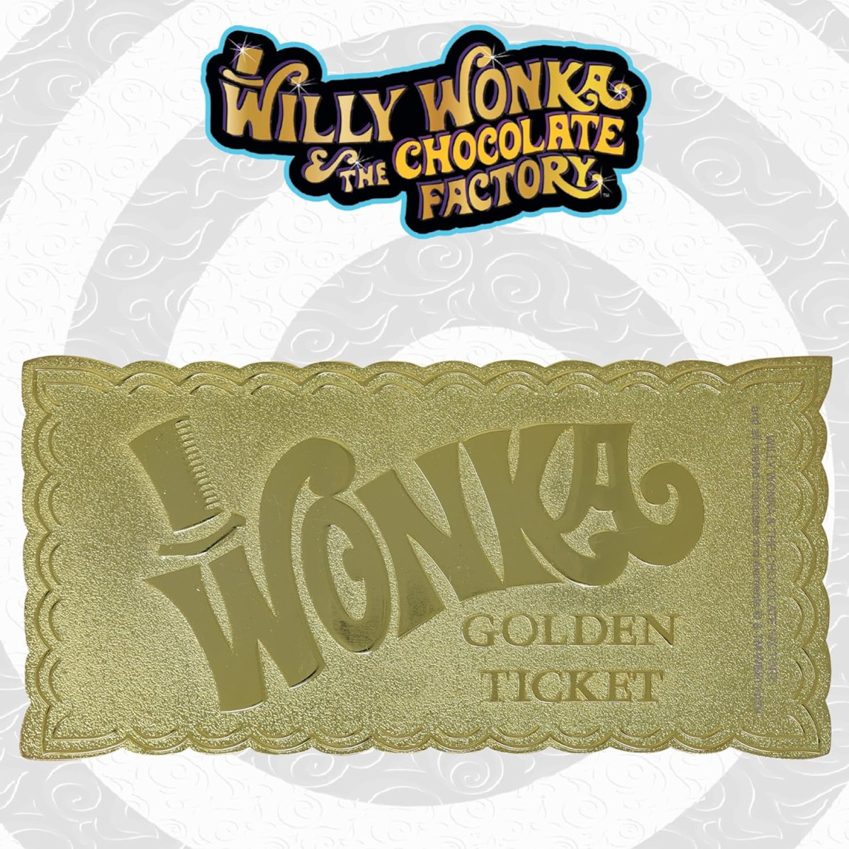FaNaTtiK - Réplica de «Willy Wonka y la fábrica de chocolate», edición de coleccionista «Golden Ticket»