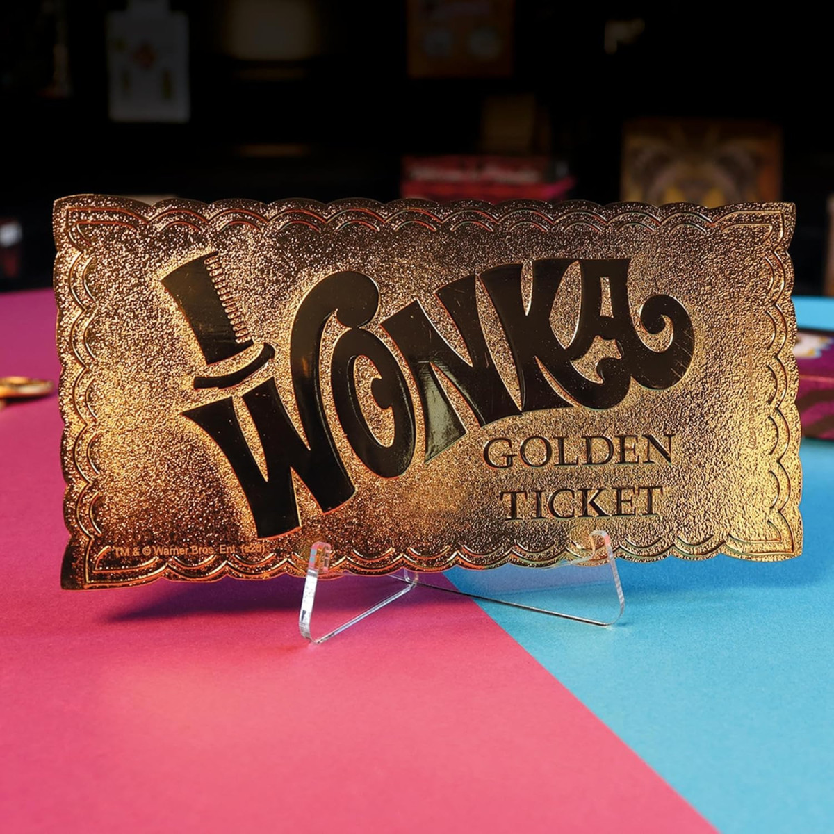 FaNaTtiK - Réplica de «Willy Wonka y la fábrica de chocolate», edición de coleccionista «Golden Ticket»