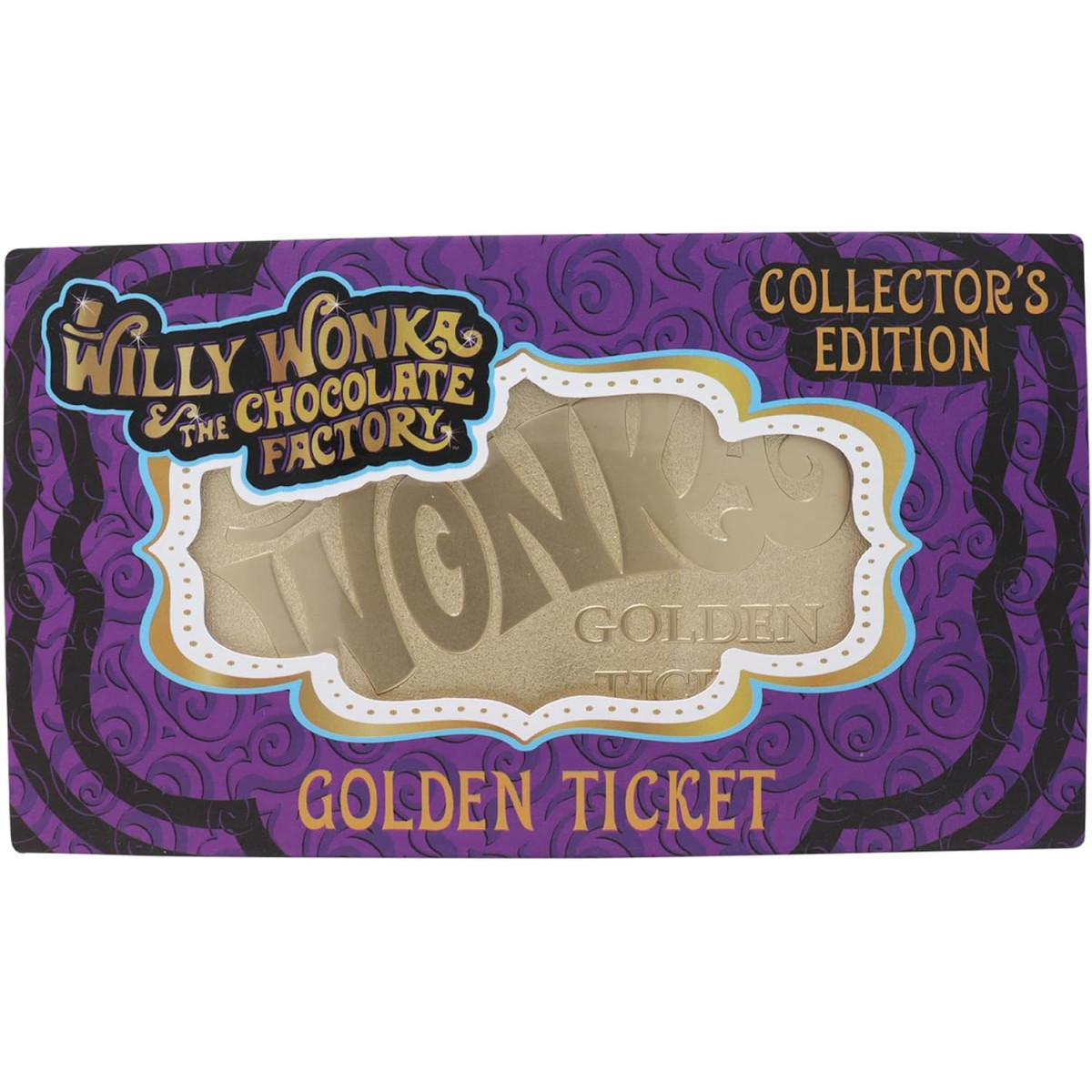 FaNaTtiK - Réplica de «Willy Wonka y la fábrica de chocolate», edición de coleccionista «Golden Ticket»