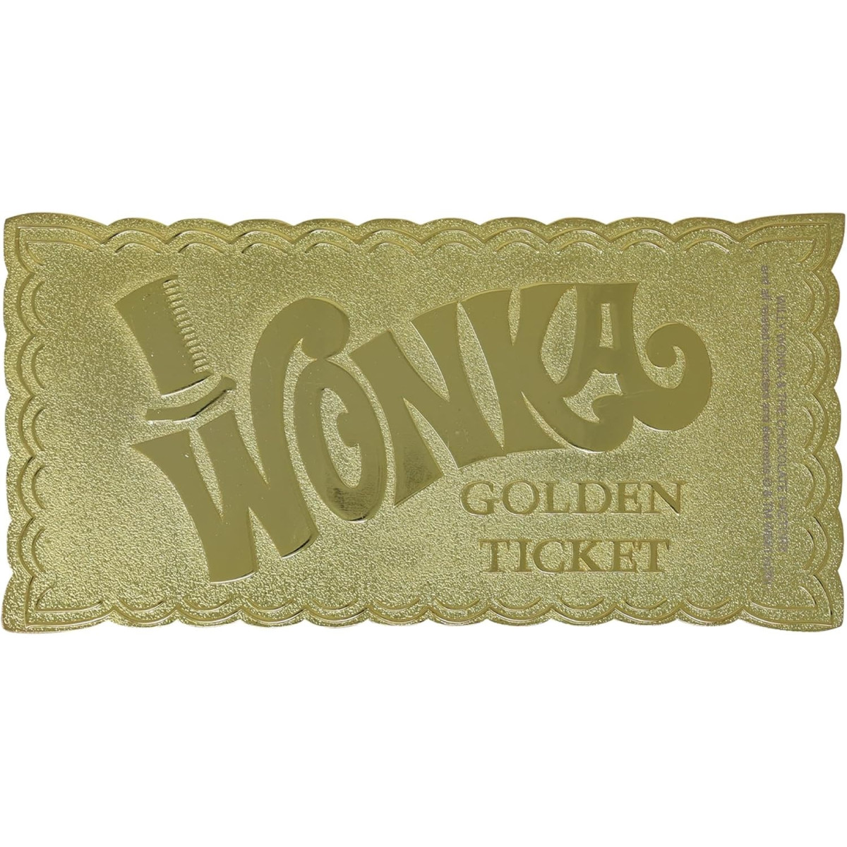 FaNaTtiK - Réplica de «Willy Wonka y la fábrica de chocolate», edición de coleccionista «Golden Ticket»