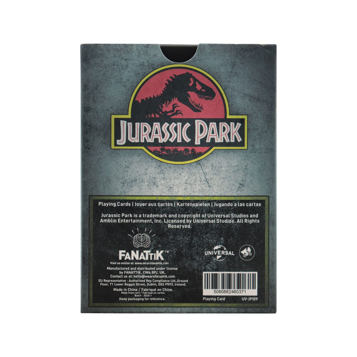 FaNaTtiK - Baraja de cartas « Jurassic Park » de la tienda de regalos, edición «Opening Day»