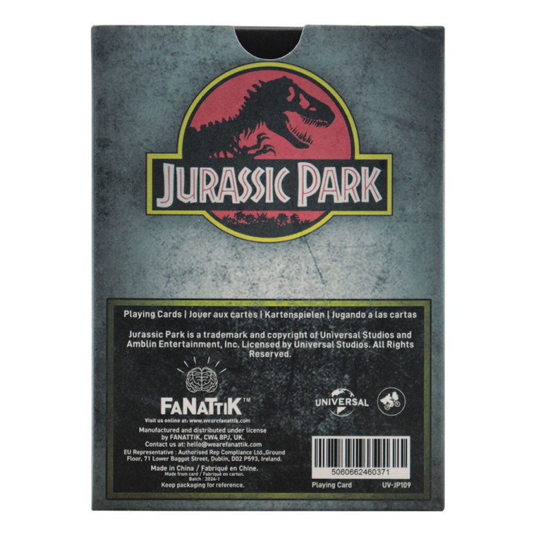 FaNaTtiK - Baraja de cartas « Jurassic Park » de la tienda de regalos, edición «Opening Day»