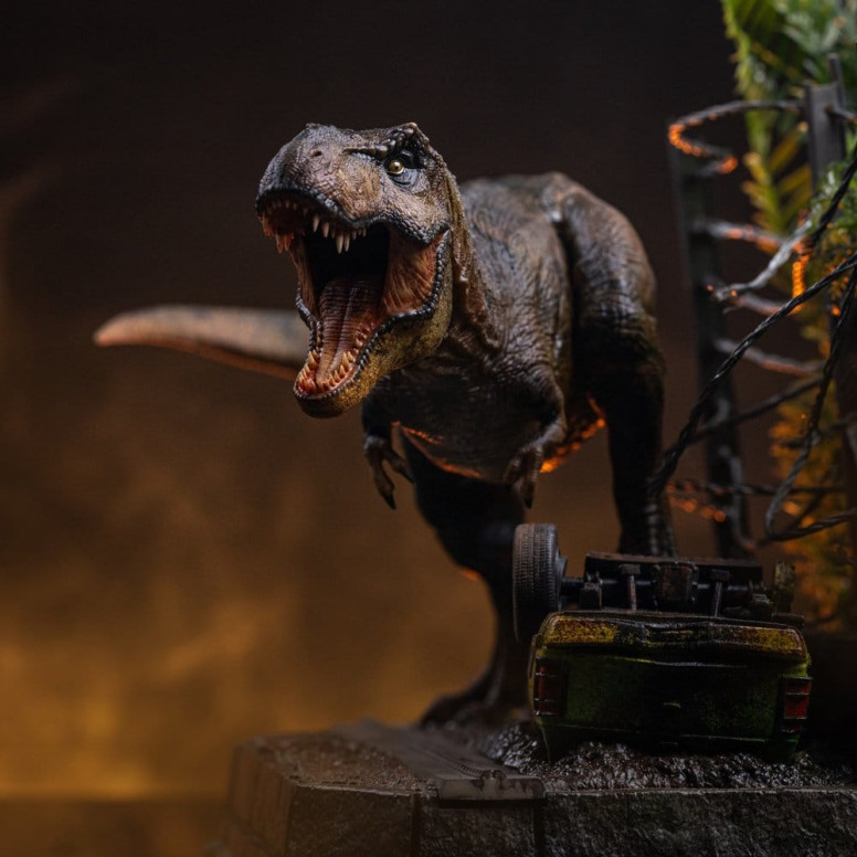 Iron Studios - Set A de T-Rex Breakout - Iconos de « Jurassic Park »