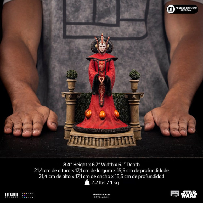 Iron Studios - Reina Amidala, escala artística 1/10 - Star Wars: Episodio I