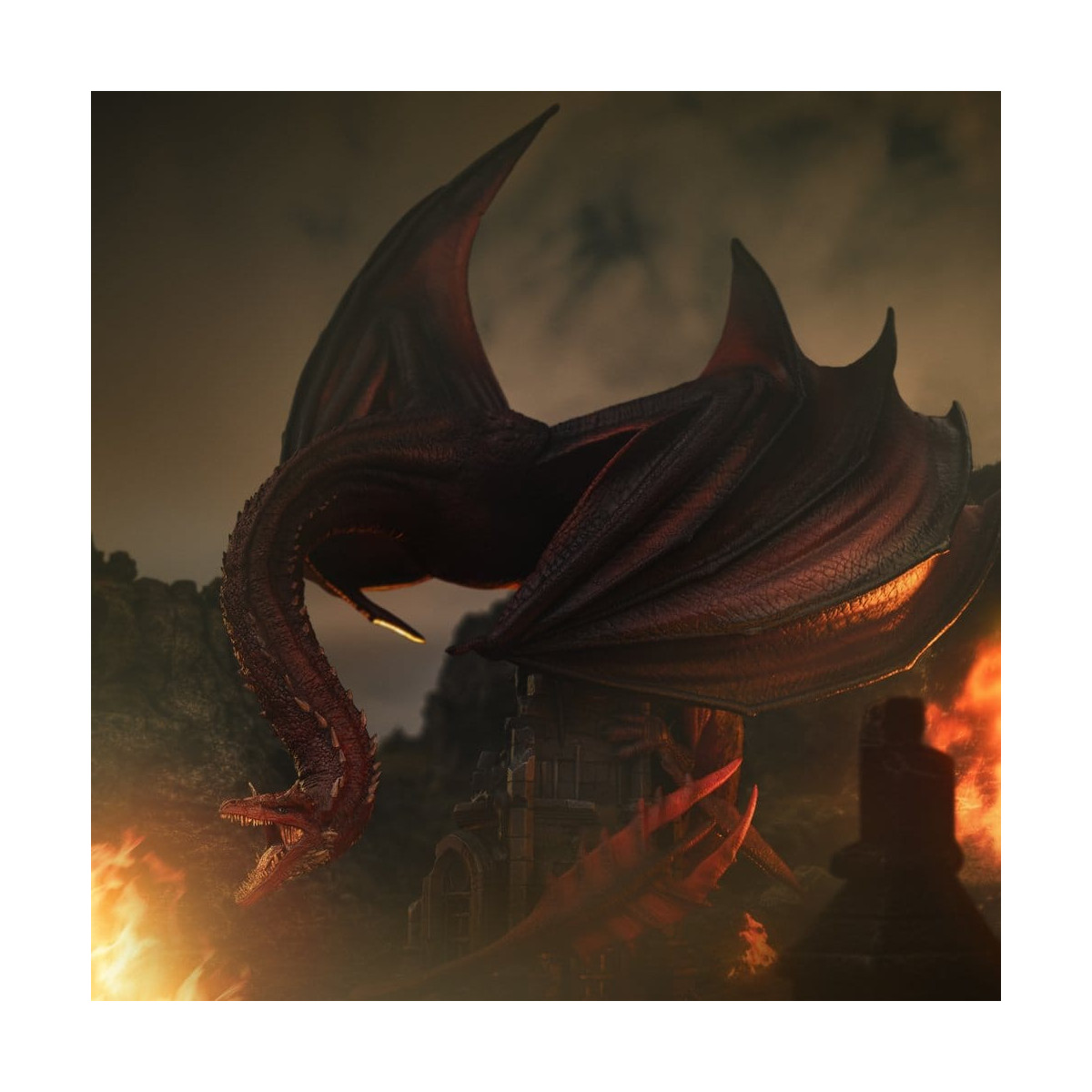 Iron Studios - La casa de los « Dragon » - Caraxes Icons