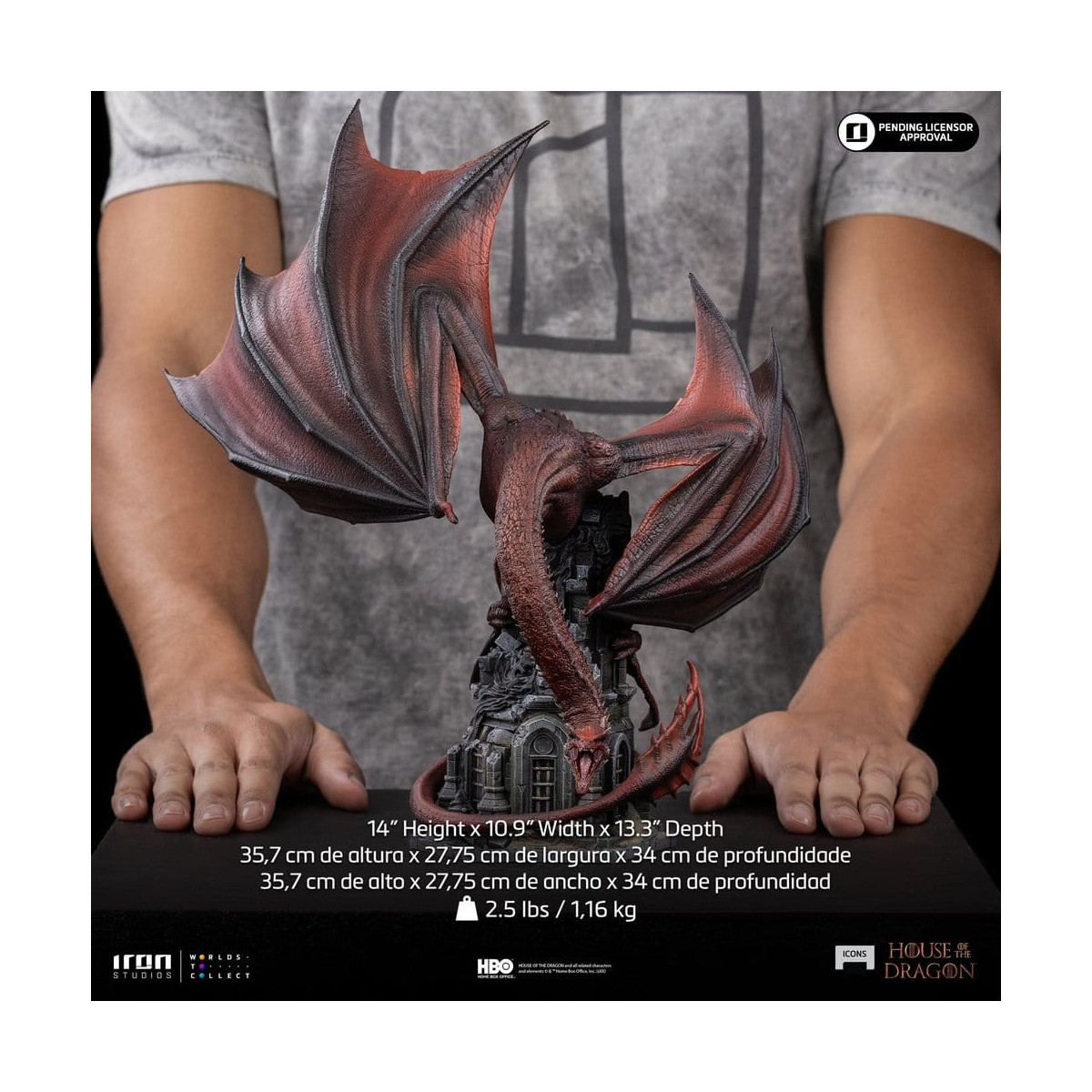 Iron Studios - La casa de los « Dragon » - Caraxes Icons
