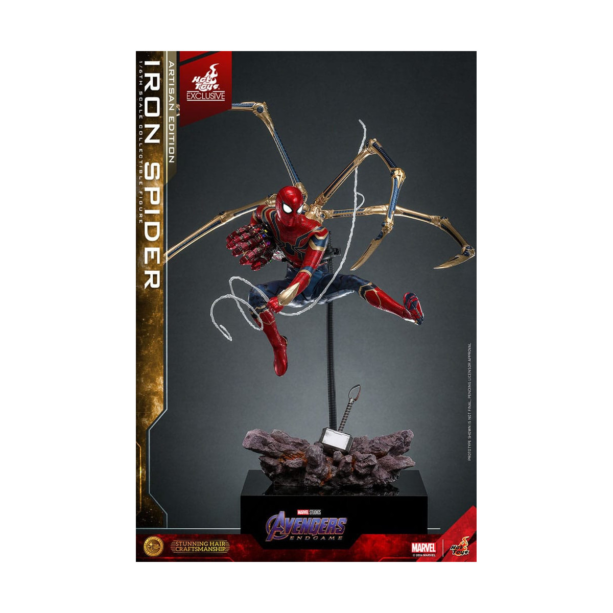 Hot Toys Marvel Avengers: Endgame - Iron Spider Artisan Edition MMS, escala 1/6
