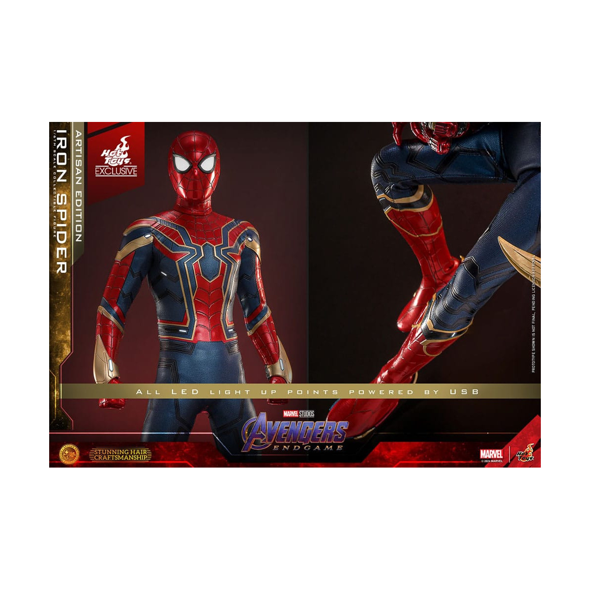 Hot Toys Marvel Avengers: Endgame - Iron Spider Artisan Edition MMS, escala 1/6