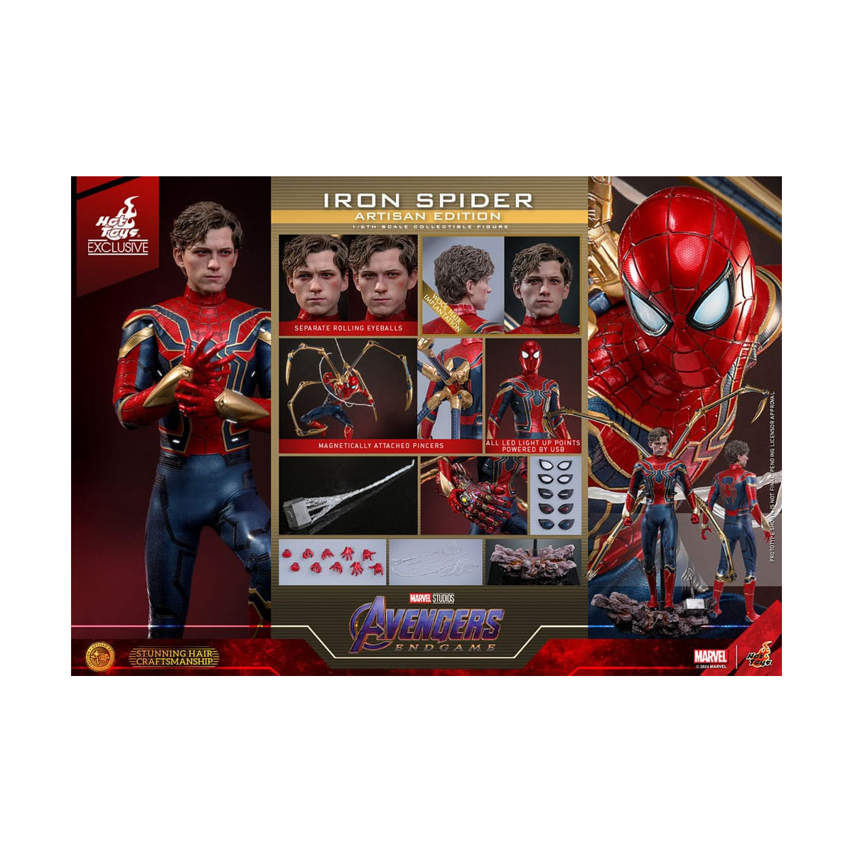 Hot Toys Marvel Avengers: Endgame - Iron Spider Artisan Edition MMS, escala 1/6