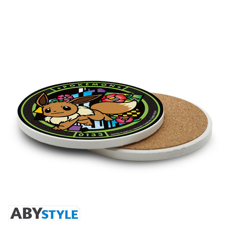 ABYstyle Pokémon - Pokémon Posavasos de cerámica Évoli