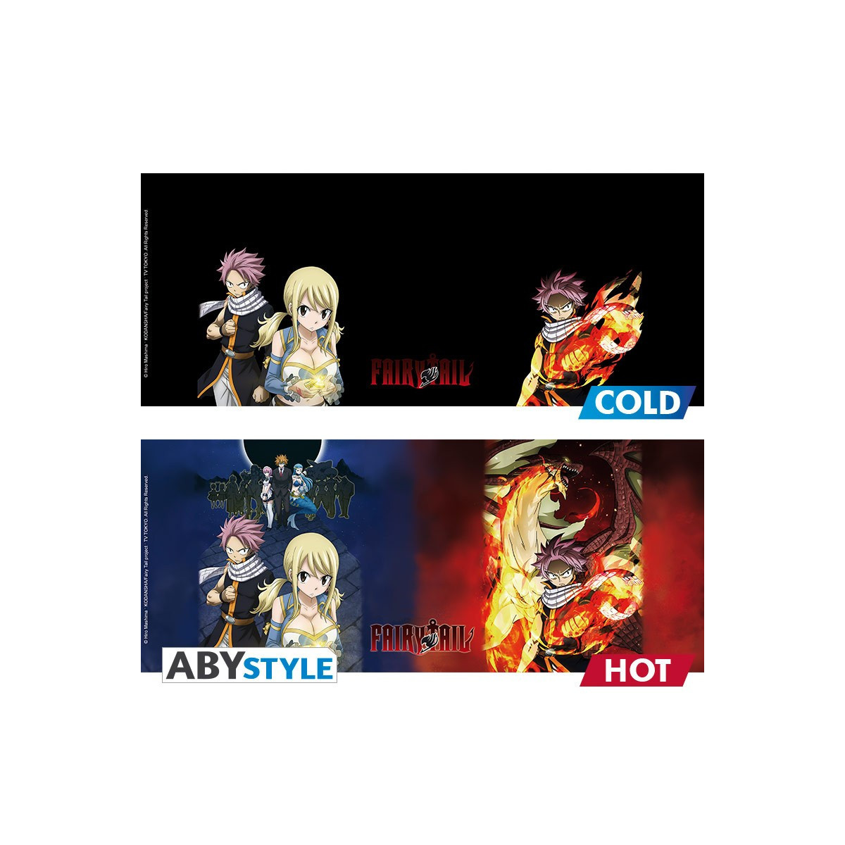 ABYstyle - Taza térmica « Fairy Tail » de Natsu y Lucy