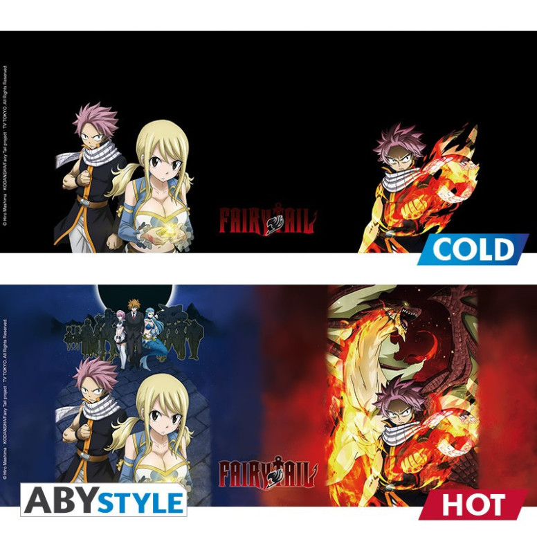 ABYstyle - Taza térmica « Fairy Tail » de Natsu y Lucy