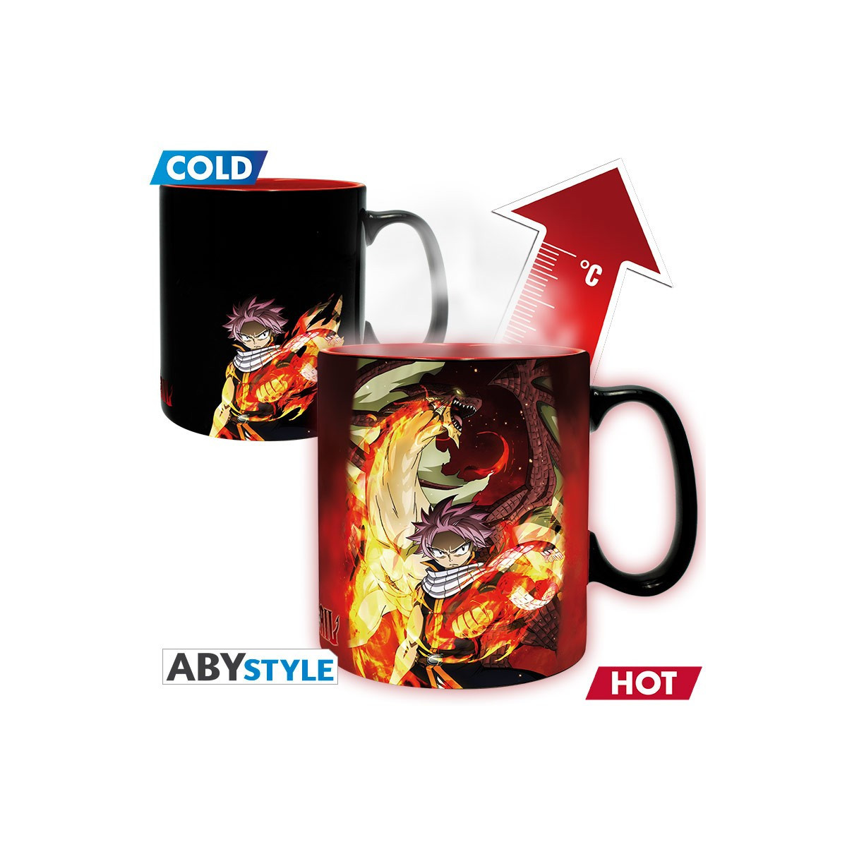 ABYstyle - Taza térmica « Fairy Tail » de Natsu y Lucy
