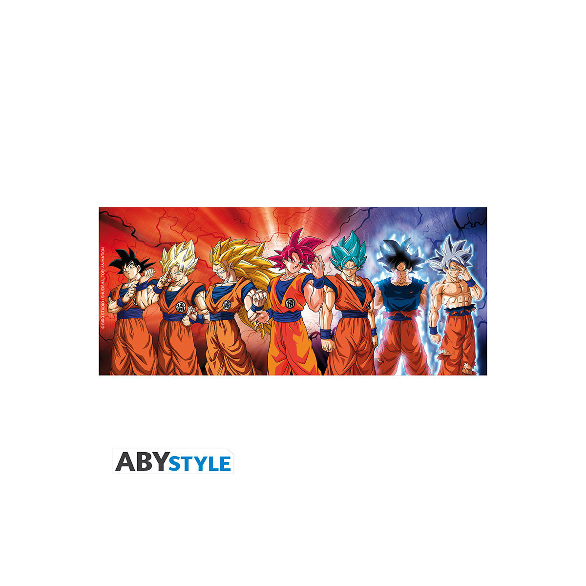 ABYstyle - Dragon Ball SUPER Taza «Transformaciones de Goku»