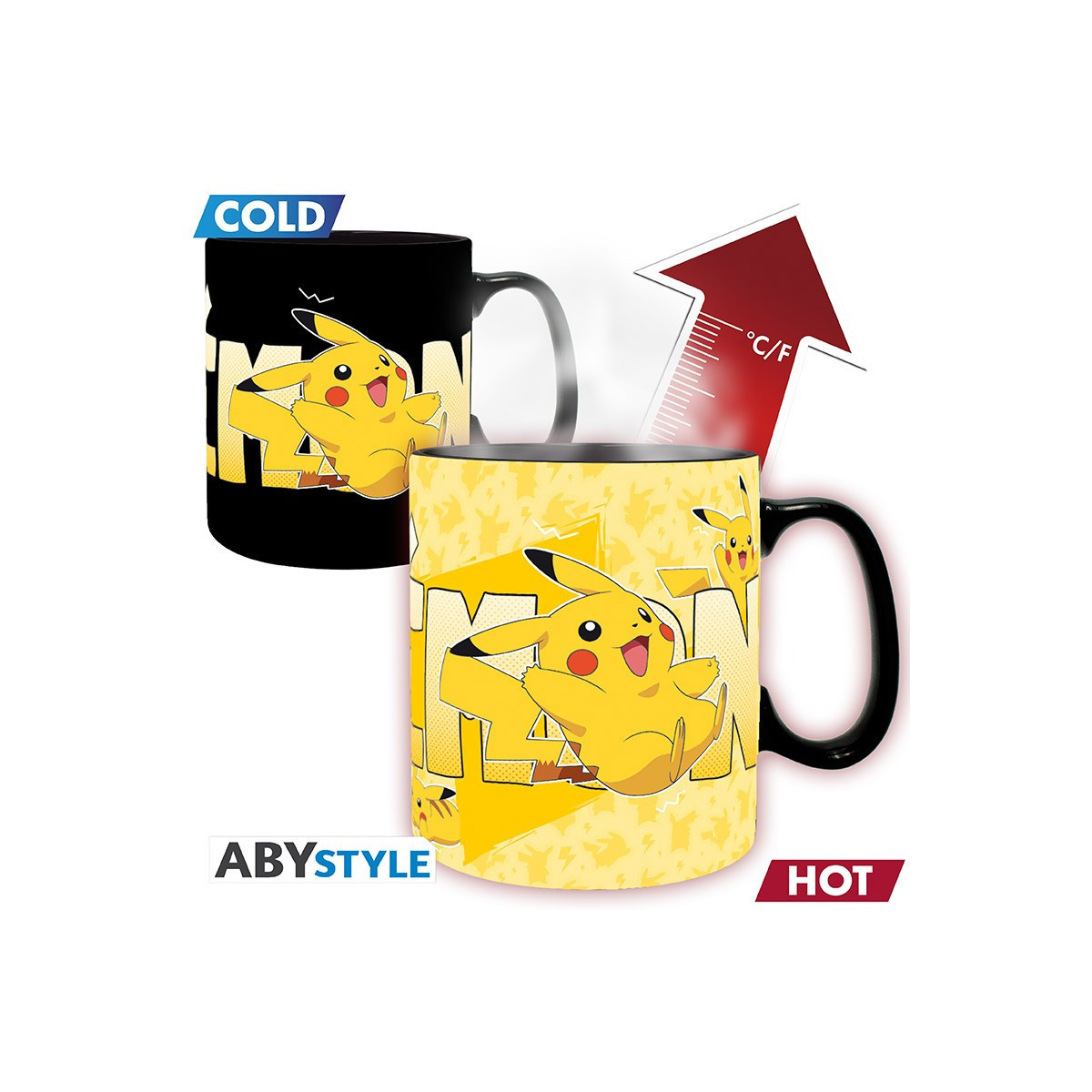 ABYstyle - Pokémon Taza termorreactiva de Pikachu