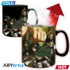 ABYstyle - Taza termorreactiva de «Attack on Titan» con Eren Titan, temporada 3