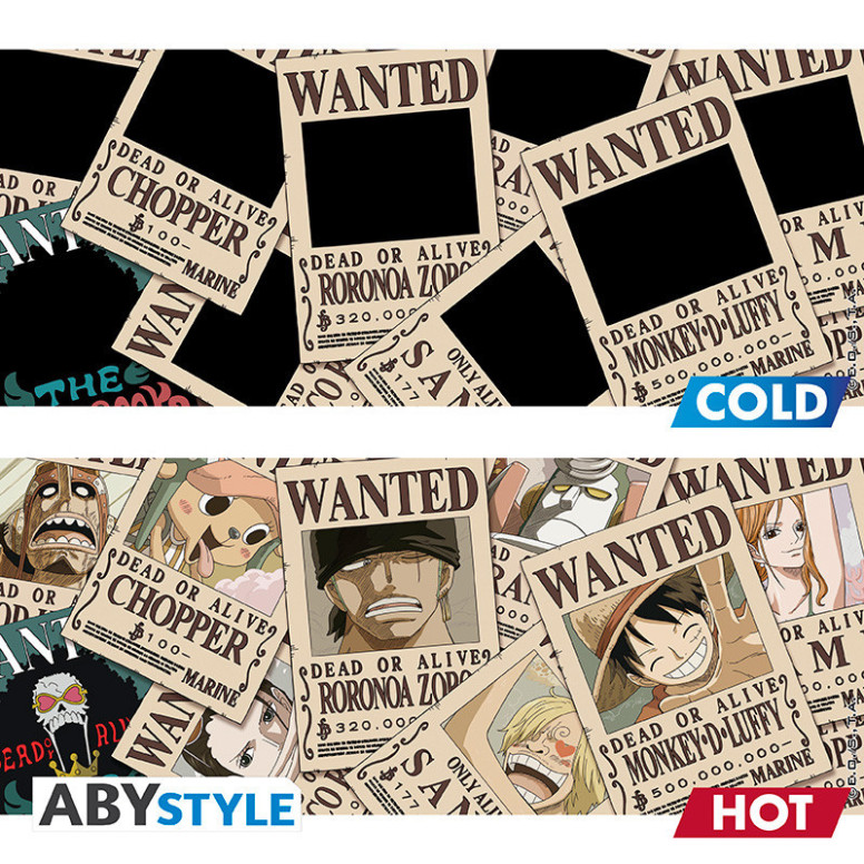 ABYstyle - One Piece Taza termorreactiva «Wanted»