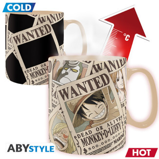 ABYstyle - One Piece Taza termorreactiva «Wanted»