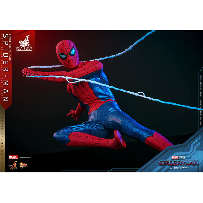 Exclusiva de Hot Toys - Spider-Man (traje Final Swing) (Edición promocional de la película) 1/6 MMS862 - Spider-Man de Marvel: N