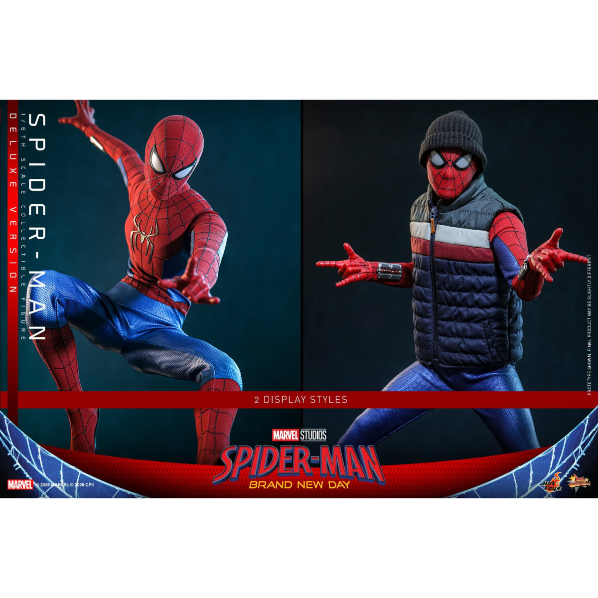 Hot Toys - Spider-Man, versión de lujo a escala 1/6, MMS893 - Marvel's Spider-Man: Brand New Day
