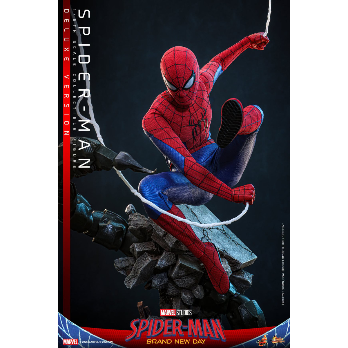 Hot Toys - Spider-Man, versión de lujo a escala 1/6, MMS893 - Marvel's Spider-Man: Brand New Day