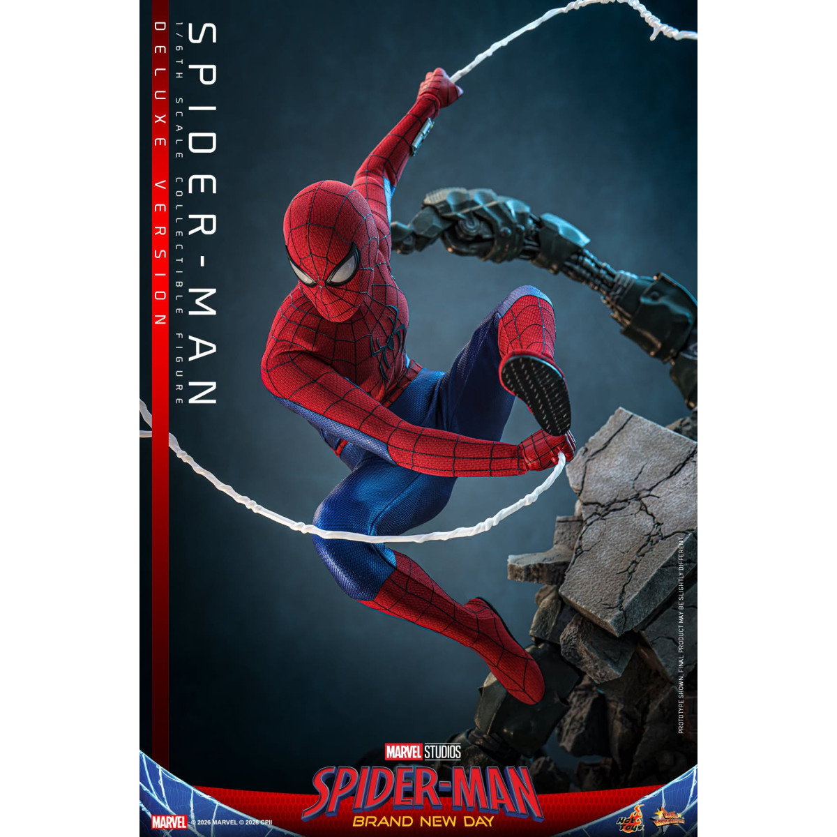 Hot Toys - Spider-Man, versión de lujo a escala 1/6, MMS893 - Marvel's Spider-Man: Brand New Day