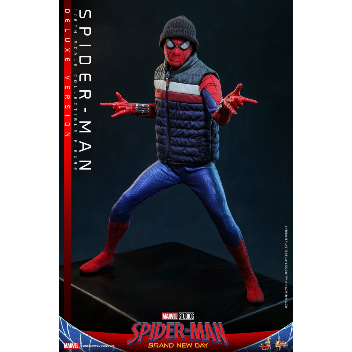 Hot Toys - Spider-Man, versión de lujo a escala 1/6, MMS893 - Marvel's Spider-Man: Brand New Day