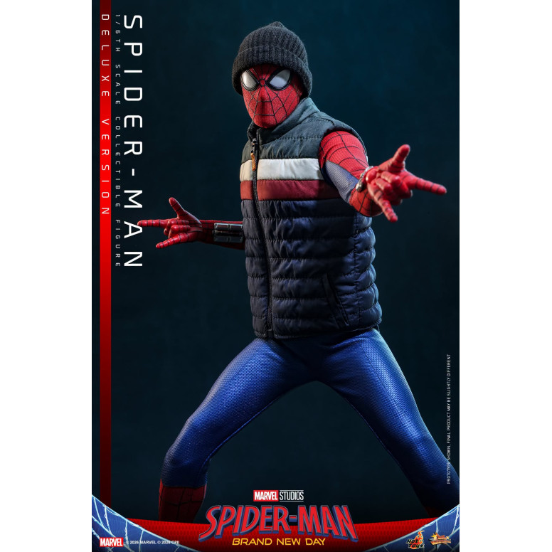 Hot Toys - Spider-Man, versión de lujo a escala 1/6, MMS893 - Marvel's Spider-Man: Brand New Day