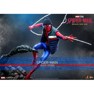 Hot Toys - Spider-Man, versión de lujo a escala 1/6, MMS893 - Marvel's Spider-Man: Brand New Day