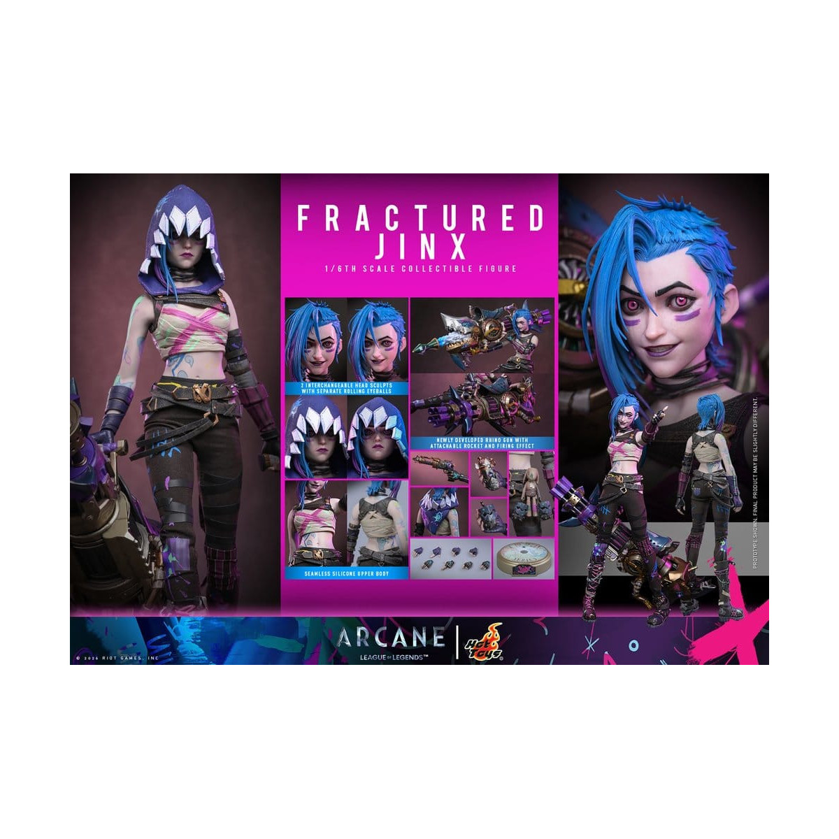 Hot Toys - Arcane - FRACTURED JINX 1/6