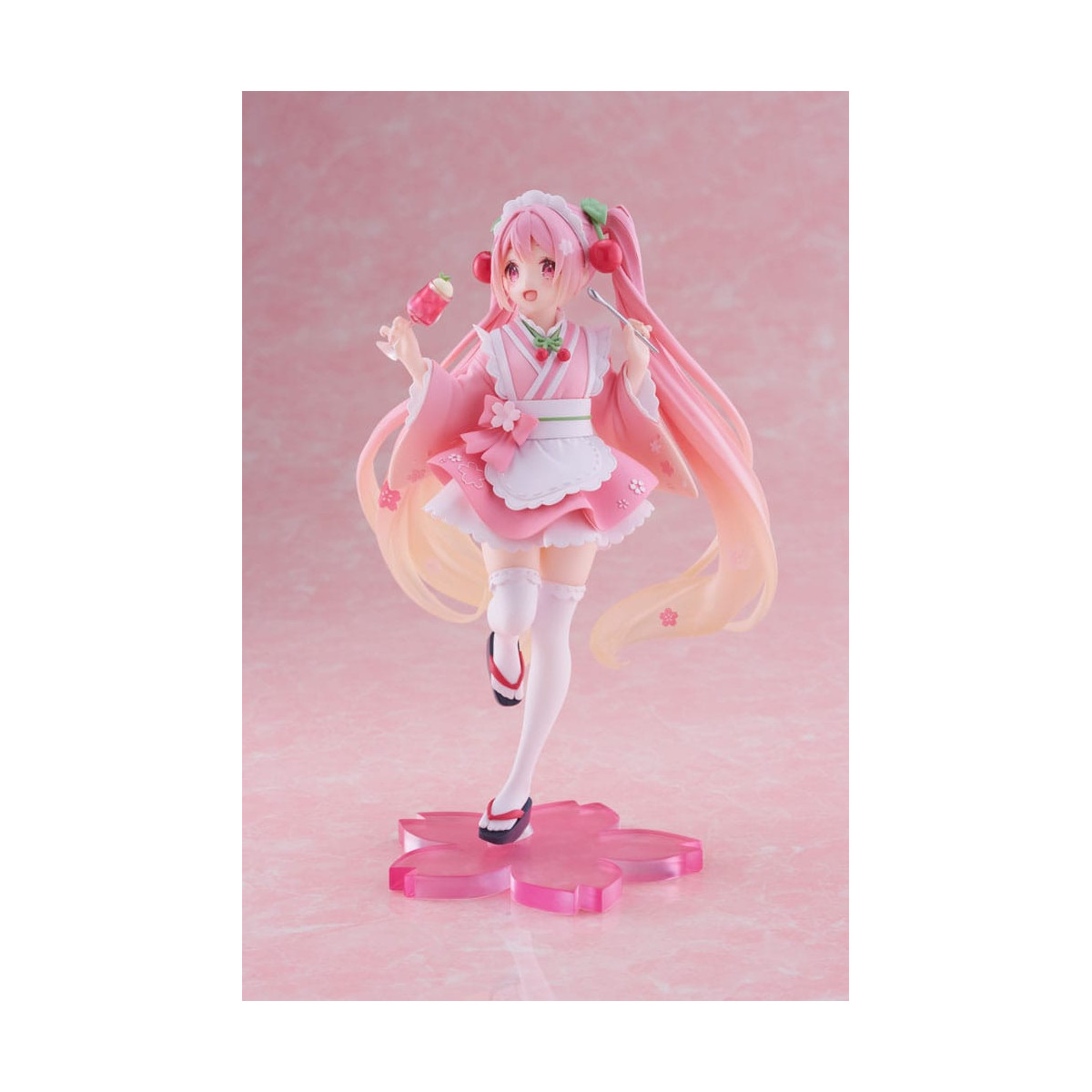 Taito AMP Fig - Hatsune Miku - Sakura Miku «Newley Written», versión «Japanese Cafe», reedición
